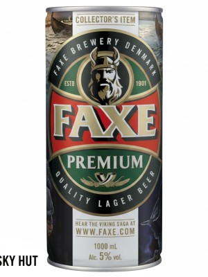 Faxe Premium Danish Lager 12-Pack (12x1 Litre Cans)