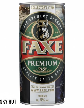 Faxe Premium Danish Lager 12-Pack (12x1 Litre Cans)