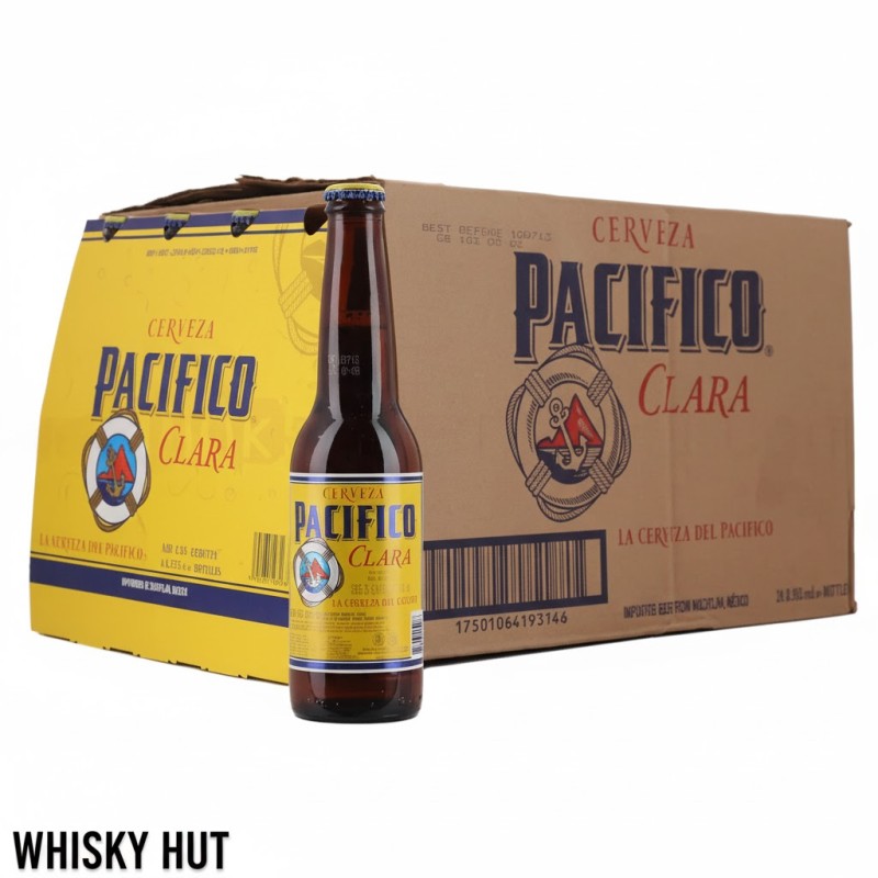 Pacifico Clara Premium Mexican Lager 24-Pack (24x355ml Bottles)