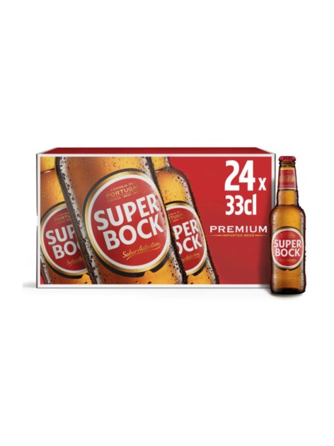 Super Bock Portuguese beer 24 bott. Super Bock Portuguese beer 24 bott.