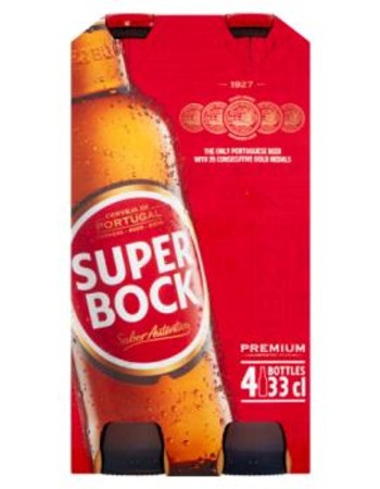 Super Bock Portuguese beer 4 Pack