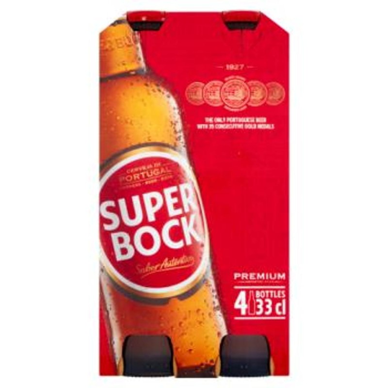 Super Bock Portuguese beer 4 Pack