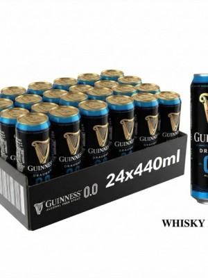 Guinness Draught 0.0% Alcohol-Free Stout 440ml Cans - 24-Pack Guinness Draught 0.0% Alcohol-Free Stout 440ml Cans - 24-Pack