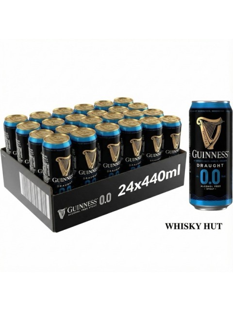 Guinness Draught 0.0% Alcohol-Free Stout 440ml Cans - 24-Pack Guinness Draught 0.0% Alcohol-Free Stout 440ml Cans - 24-Pack
