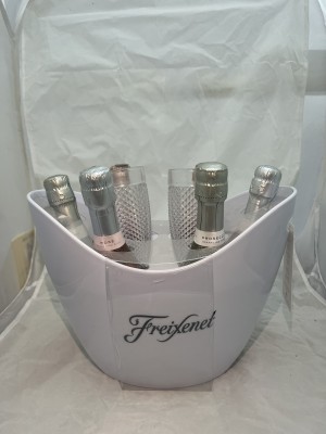 Freixenet Prosecco Ice Bucket With 2 Flute Glasses Gift Set 6 x 20cl