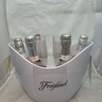 Freixenet Prosecco Ice Bucket With 2 Flute Glasses Gift Set 6 x 20cl