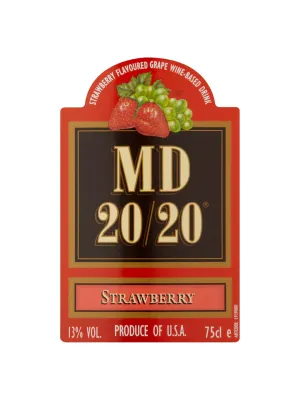 MD 20/20 Strawberry Flavoured Wine – 70 cl, 13% ABV