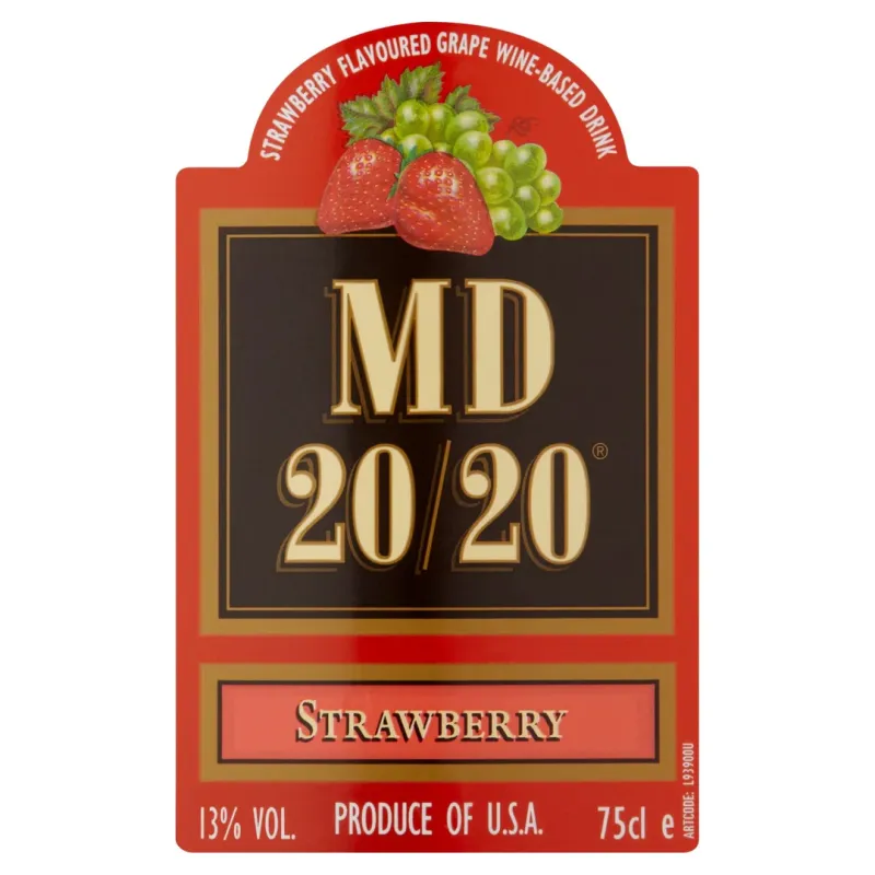 MD 20/20 Strawberry Flavoured Wine – 70 cl, 13% ABV MD 20/20 Strawberry Flavoured Wine – 70 cl, 13% ABV