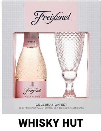 Freixenet Italian Sparkling Rosé 20cl Gift Set with Cut Glass Flute
