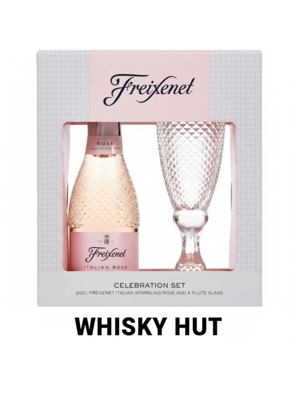 Freixenet Italian Sparkling Rosé 20cl Gift Set with Cut Glass Flute