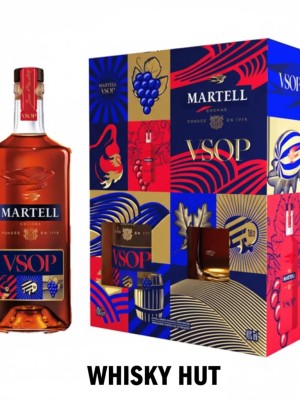Martell V.S.O.P. Fine Cognac 70cl Gift Set with 2 Branded Glasses Martell V.S.O.P. Fine Cognac 70cl Gift Set with 2 Branded Glasses