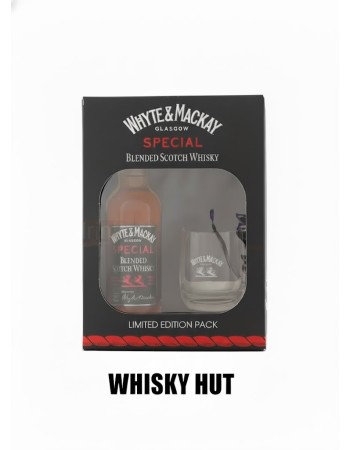 Whyte & Mackay Special Blended Scotch Whisky 35cl - Gift Set with 2 Glasses