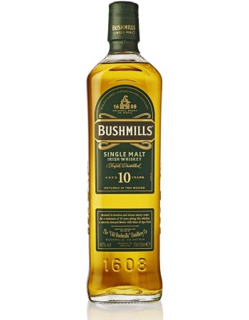 Bushmills 10 Year Old Irish Malt Whisky (70cl, 40%)