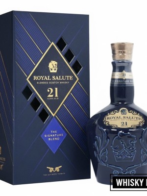 Royal Salute 21 Year Old Signature Blend 70cl - Iconic Blue Ceramic Decanter
