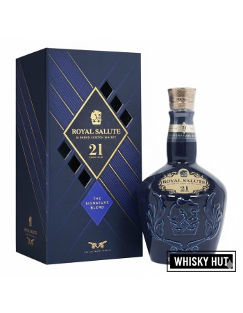 Royal Salute 21 Year Old Signature Blend 70cl - Iconic Blue Ceramic Decanter