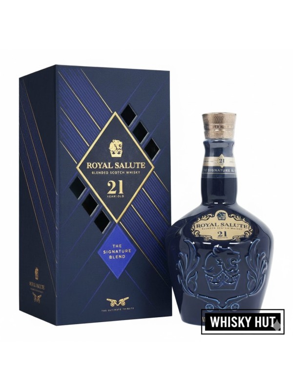 Royal Salute 21 Year Old Signature Blend 70cl - Iconic Blue Ceramic Decanter