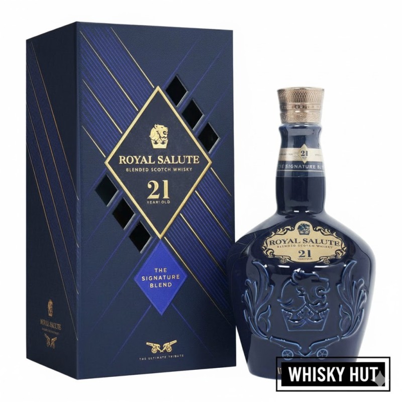 Royal Salute 21 Year Old Signature Blend 70cl - Iconic Blue Ceramic Decanter