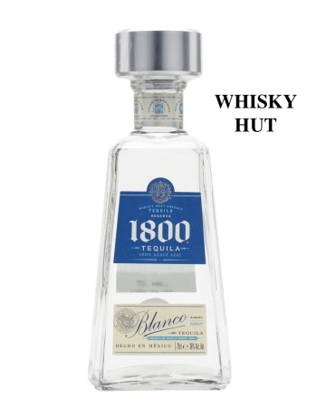 1800 Silver 100% Blue Weber Agave Tequila 70cl