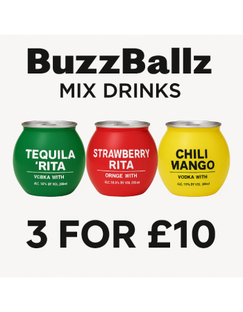 buzz ballz mix drinks 3x200ML ( 3 main flavours only ) 