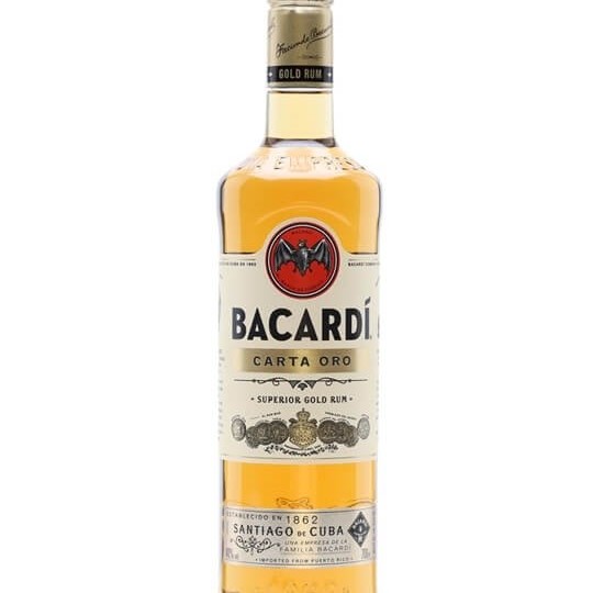 Bacardi Carta Oro Superior Gold Rum  70 cl