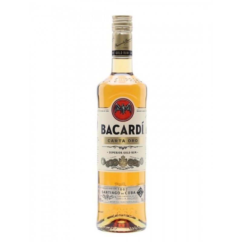 Bacardi Carta Oro Superior Gold Rum  70 cl