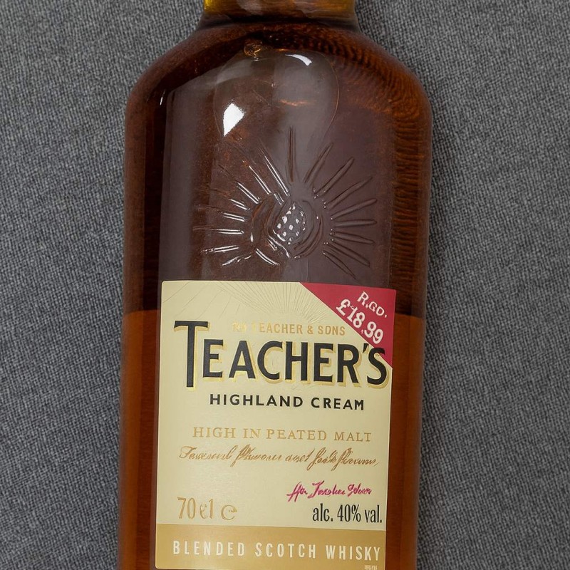 Teacher's Whisky Highland Cream Blended Scotch 70cl Price Marked £18.99