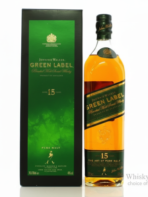 Johnnie Walker Green Label 15 Year Old Blended Malt Whisky 70cl ( Old Label ) Johnnie Walker Green Label 15 Year Old Blended Malt Whisky 70cl ( Old Label )