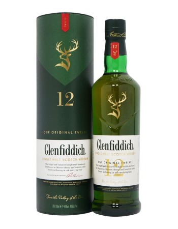 Glenfiddich 12 Year Old Speyside Single Malt Scotch Whisky 70cl