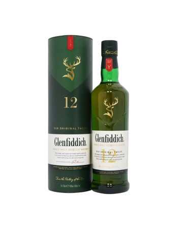 Glenfiddich 12 Year Old Speyside Single Malt Scotch Whisky 70cl