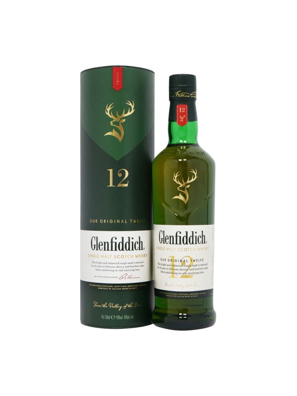 Glenfiddich 12 Year Old Speyside Single Malt Scotch Whisky 70cl Glenfiddich 12 Year Old Speyside Single Malt Scotch Whisky 70cl