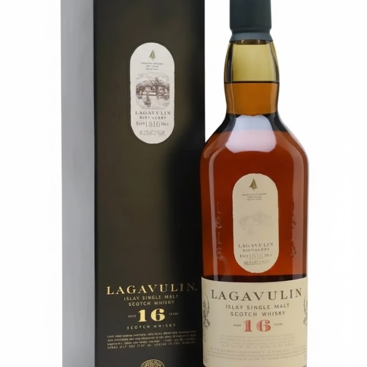 Lagavulin 16 Year Old Islay Single Malt Scotch 70cl - Iconic Peated Malt