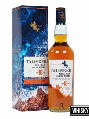 Talisker 10 Year Old Islay Single Malt Scotch Whisky 70cl - Classic Coastal Smoke