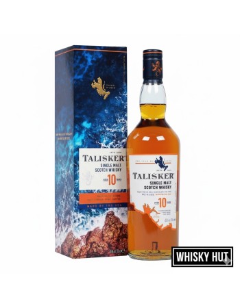 Talisker 10 Year Old Islay Single Malt Scotch Whisky 70cl - Classic Coastal Smoke